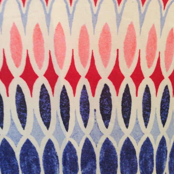 Talbots Multi Color Large Geo Print Tunic Blouse - Picture 5 of 8